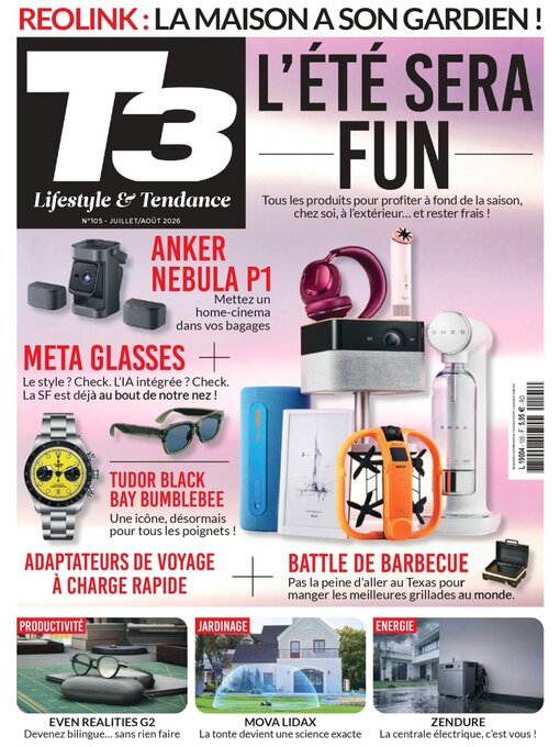 Cover image for T3 Gadget Magazine France